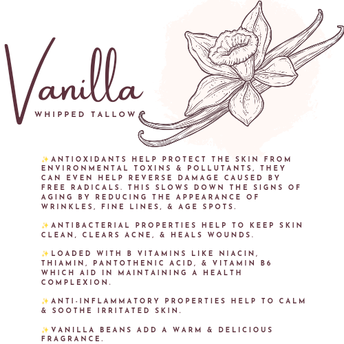 Vanilla Bean Whipped Tallow