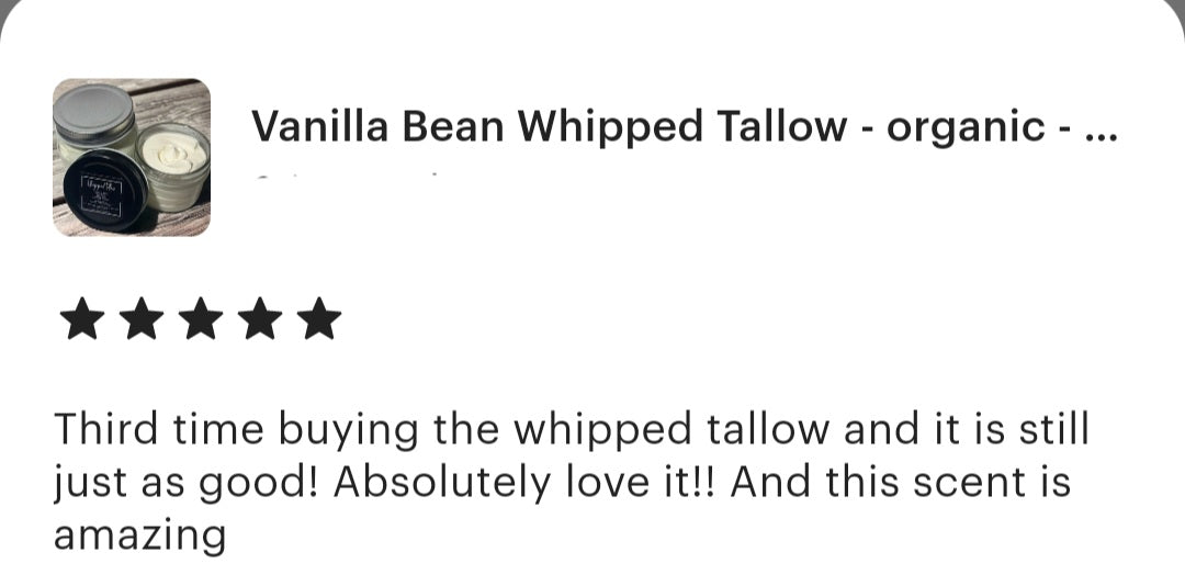 Vanilla Bean Whipped Tallow