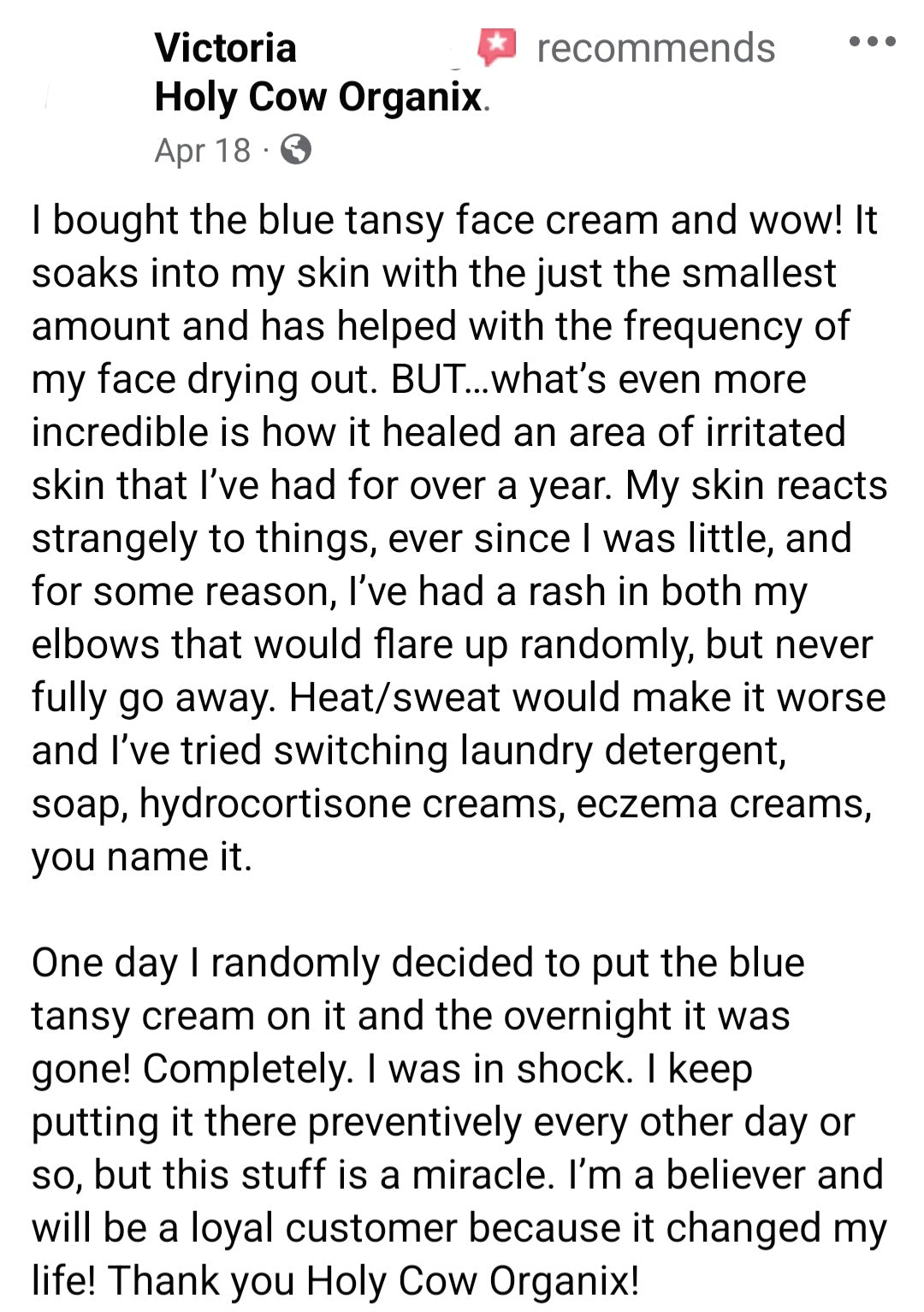 Blue Tansy Face Cream