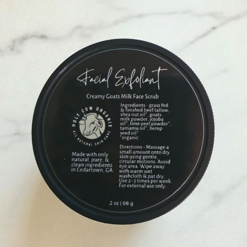 Goat’s Milk Facial Exfoliant – Holy Cow Organix